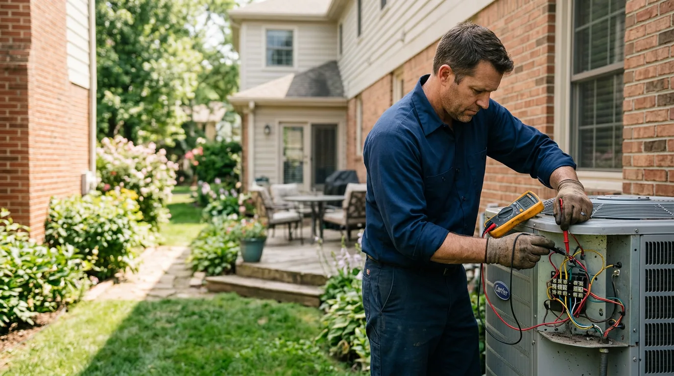 HVAC technician working near Cleaton, KY
